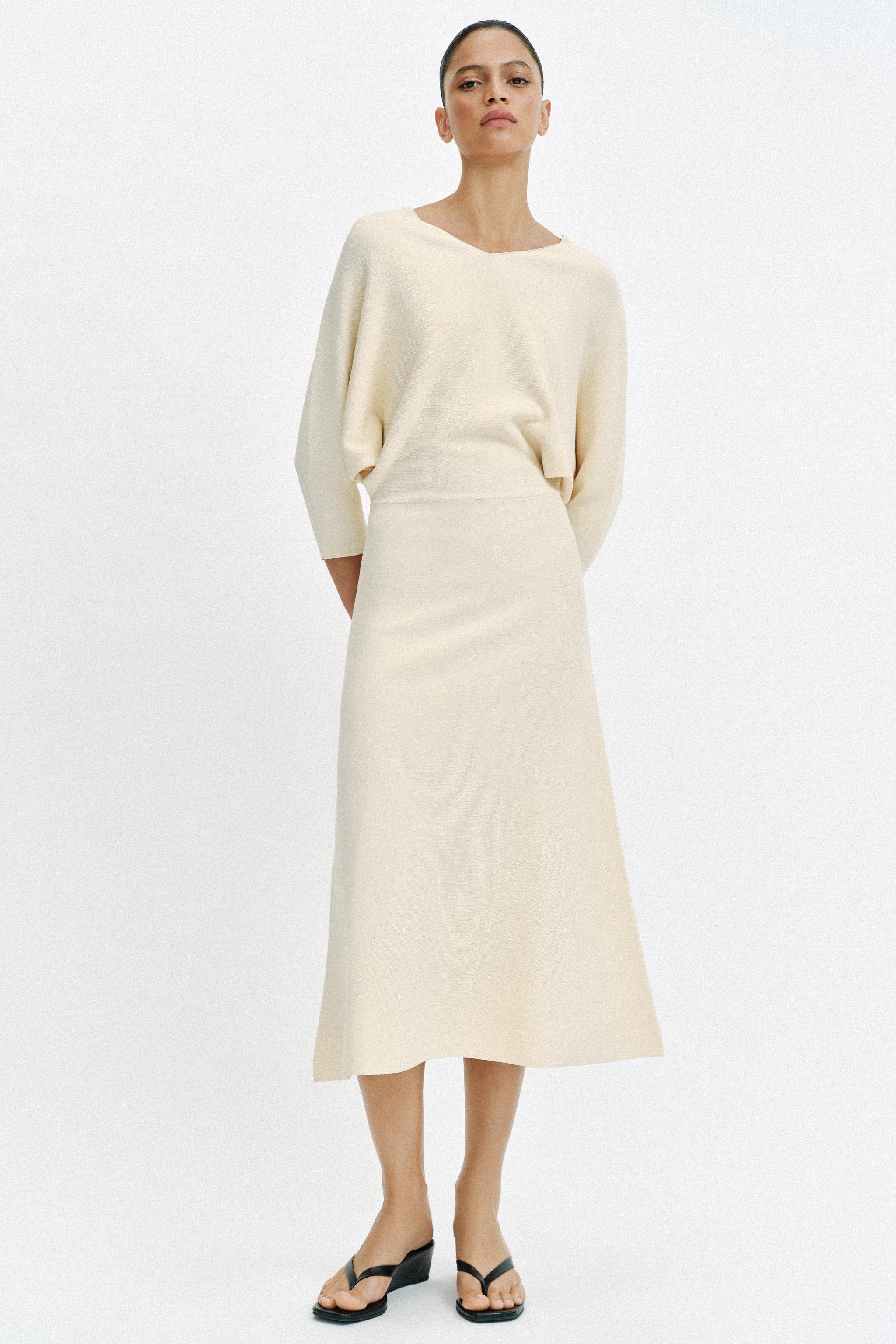 KNIT MIDI DRESS